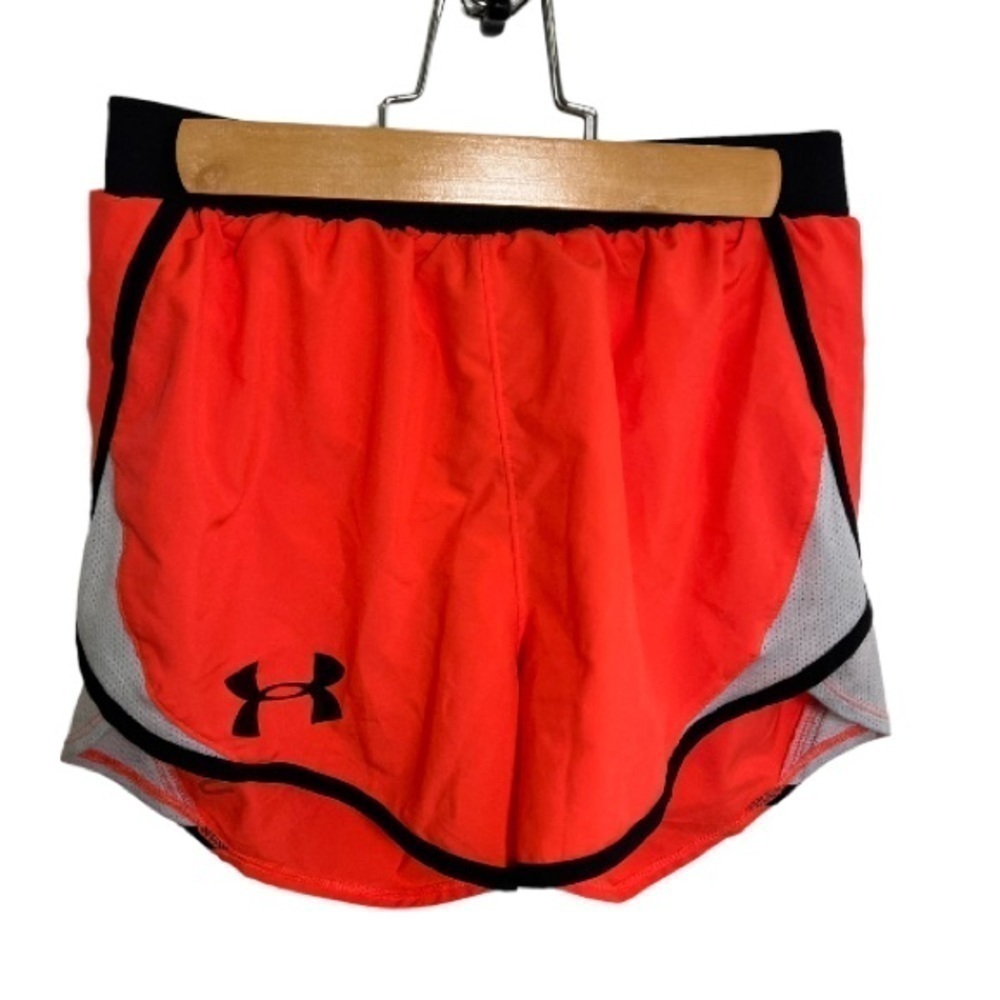 Under Armour Women's Size XS Running Shorts Loose Fit Bright Coral Pink Orange